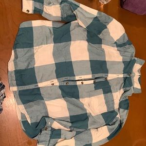 Maurices Blue flannel